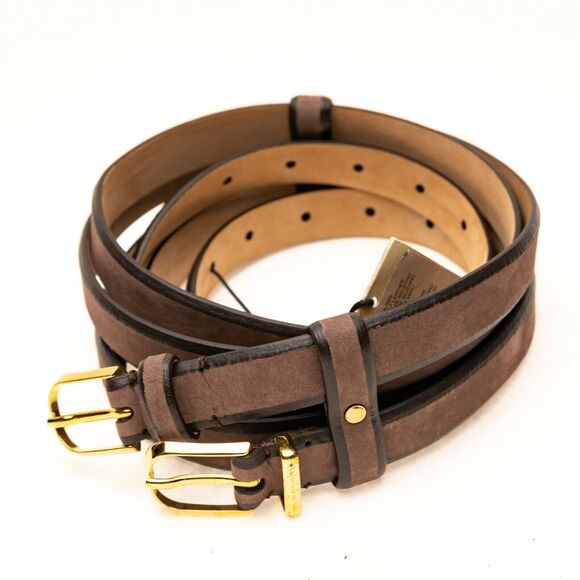 Burberry Women Double Belt Purple Heather Size 44/110 - Picture 1 of 4